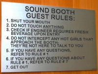 dj sound booth rules